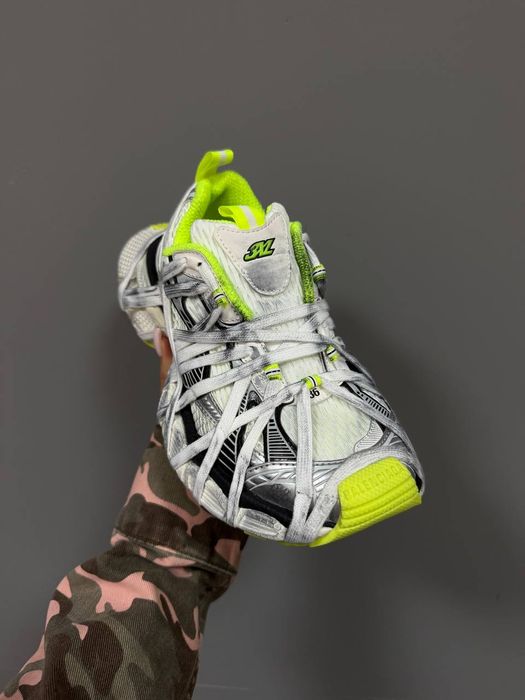Кросівки Balenciaga 3XL Extreme Laces Acid/Silver premium