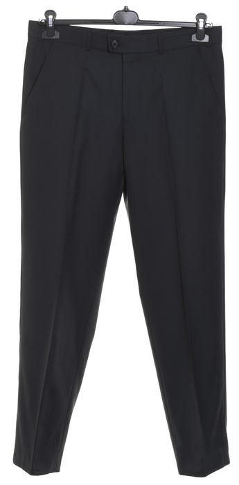 BRAX EARL granatowe spodnie garniturowe 100% wełna eleganckie r. 50