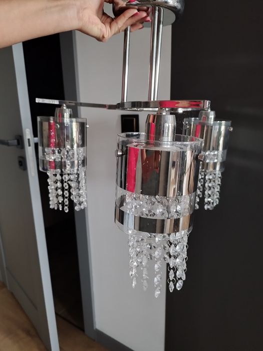 Lampa żyrandol kryształ