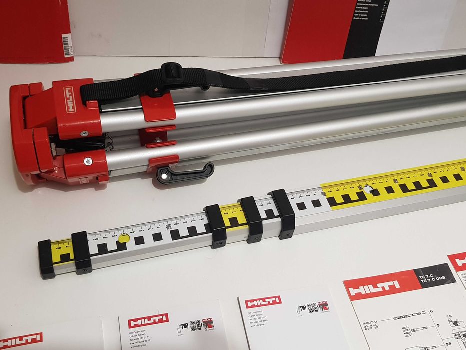 Statyw HILTI +lata 5m do niwelator laser teodolit PR,PRI,PRE 30,3