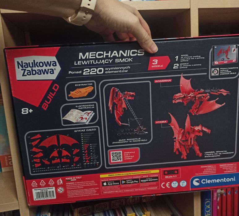 Lewitujący smok Naukowa zabawa Mechanics Clementoni