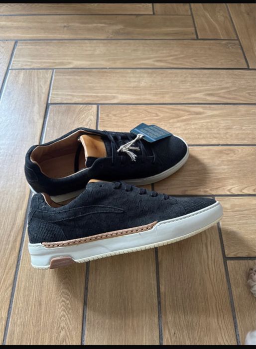 Buty skórzane czarne męskie