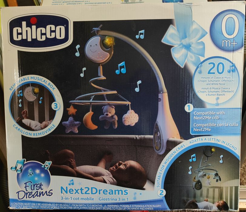 Мобіль музичний на ліжечко Chicco "Next2Dreams"