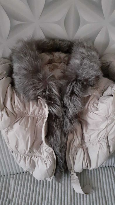 Kurtka puchowa z lisem