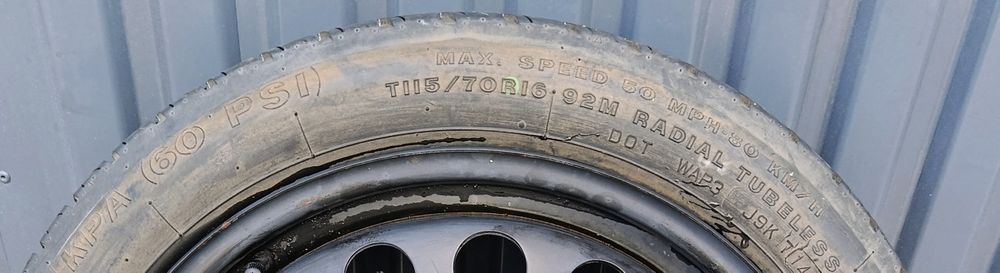 Dojazdówka koło zapasowe  Opel 5x110 16"