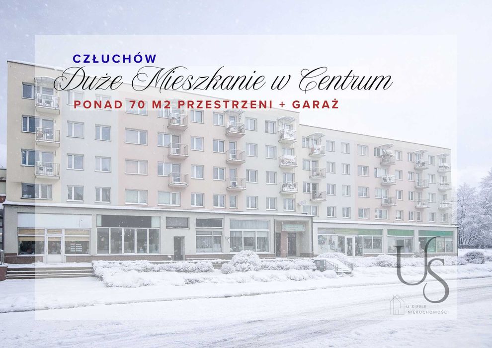 DUŻE mieszkanie dla Rodziny Z GARAŻEM - ponad 70 m2 - Centrum - WARTO!