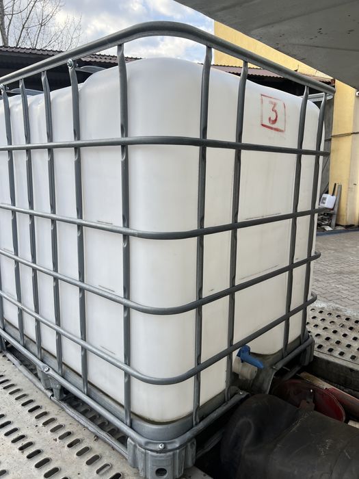єврокуб куб в оцинкованій решітці 1000л бочка на піддоні