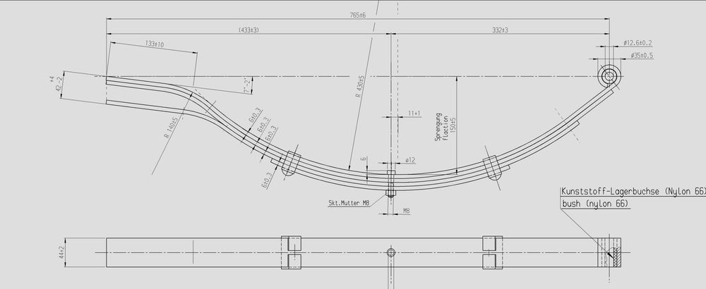 Прицеп Легковий причіп ПАВАМ з додатковими підсилювачами по рамі