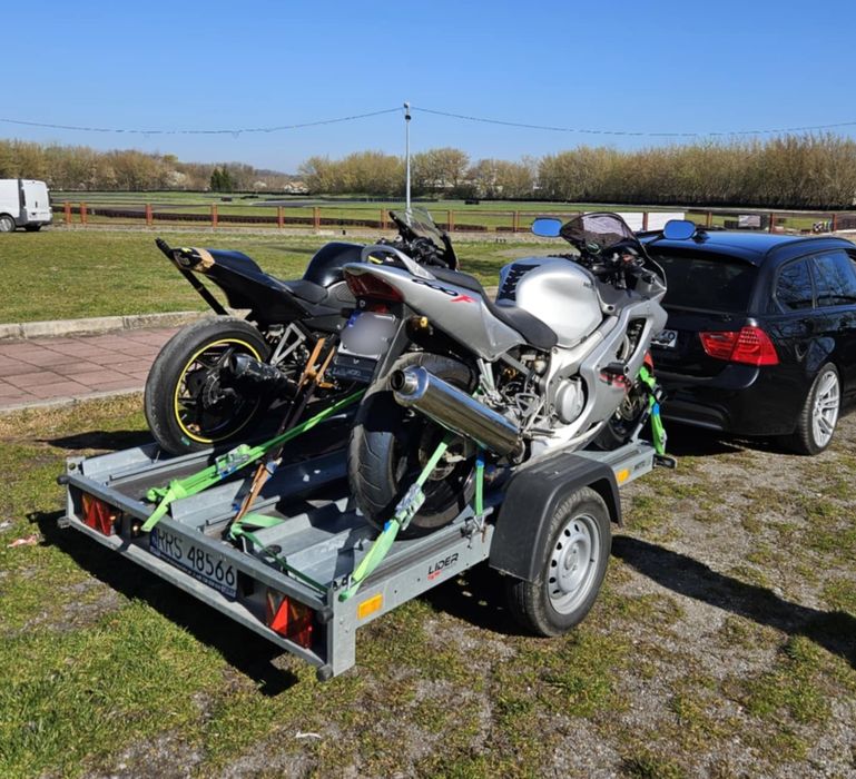 Wynajem przyczepki motocyklowej, przewóz quada