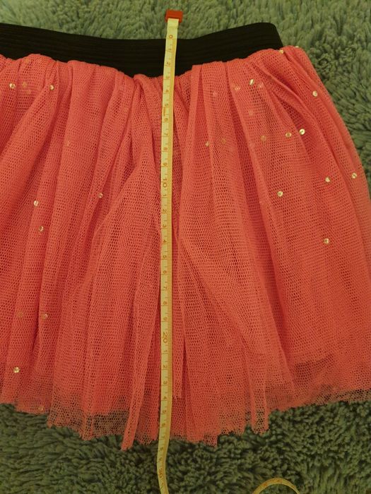 Spodniczka różowa tiulowa z cekinami