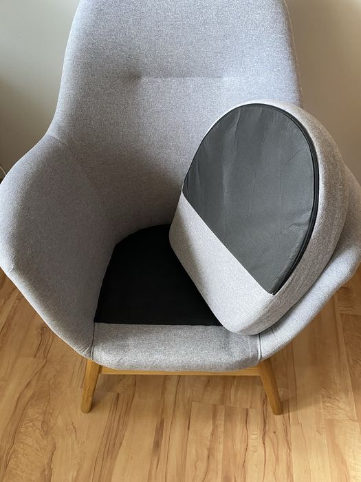 Wyprany fotel wypoczynkowy uszak