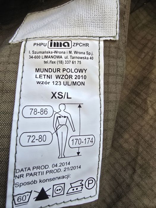 Mundury polowe letne oraz całoroczne