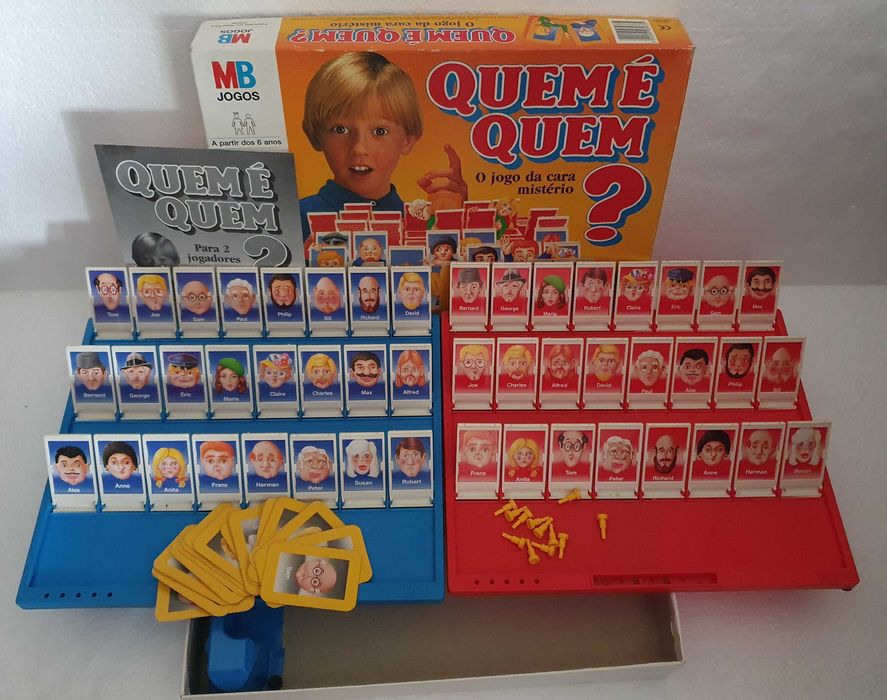 Jogo vintage, Quem é Quem? O Jogo da Cara Mistério - MB Jogos, Anos 80
