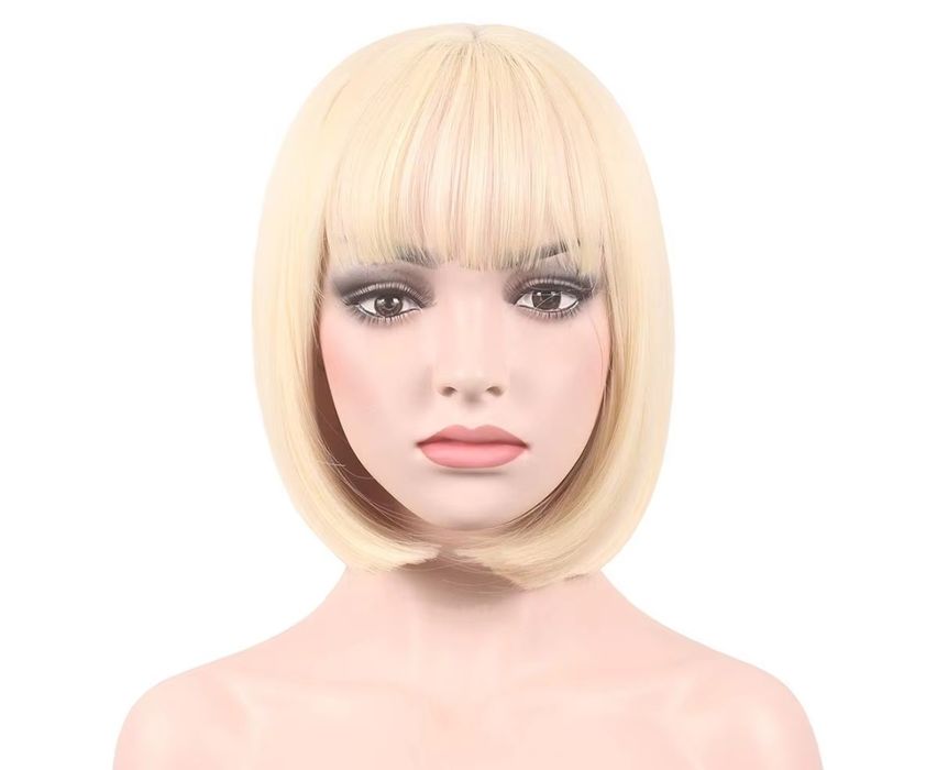 Peruka jasny blond bob
