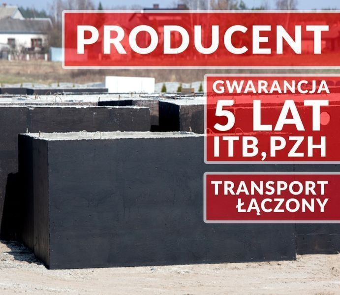 Szambo 12m3 SZAMBA BETONOWE Skierniewice z atestem MOJA WODA zbiornik