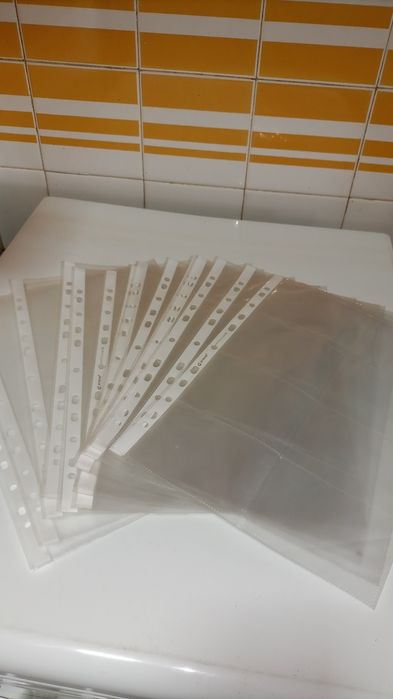 Plastic sheet protectors for cards