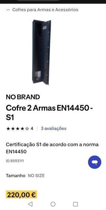 Cofre para 2 armas