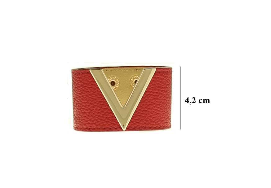 Bransoletka damska skórzana czarna złote okucia regulowana