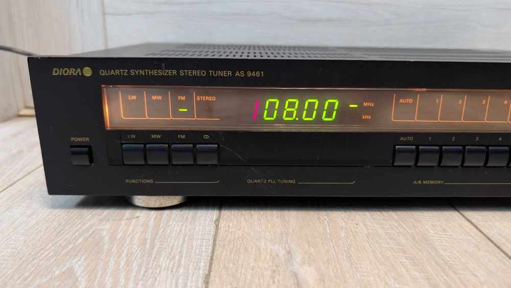Tuner Unitra DIORA AS 9461 ! 100 % Sprawny BDB ! CYFROWY ZEGAR! OKAZJA