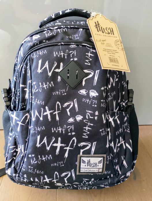 Nowy czarny plecak Hash