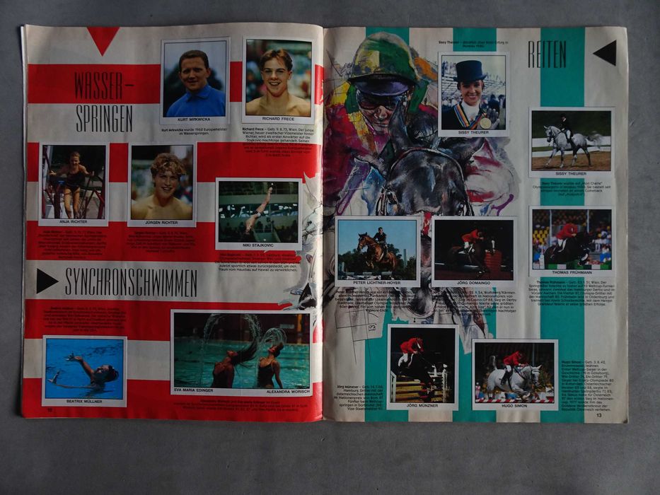 Caderneta de cromos de futebol completa Austria Sport 91/92 Panini