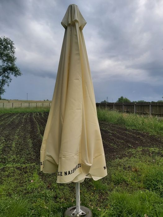 Parasol ogrodowy barowy Nowy materiał 4 m średnica okrągły