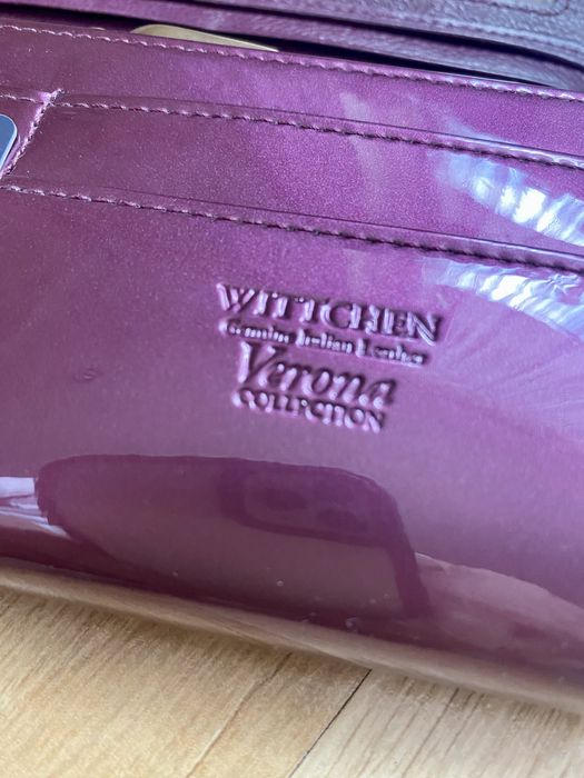Portfel Wittchen Verona skóra lakierowana fioletowy