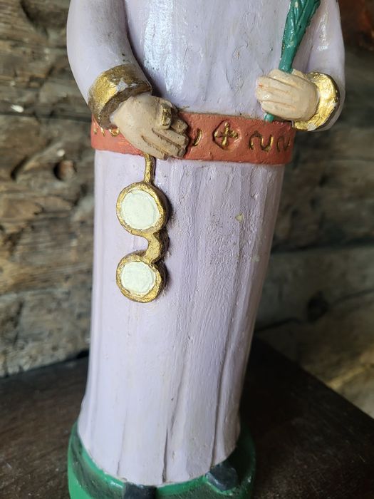 Ceramiczna figura Święta Łucja patrz podstawa