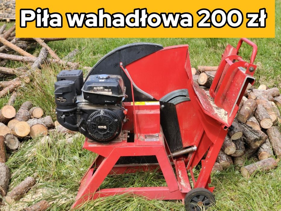 Łuparka Łupiarka kinetyczna Piła wahadłowa do drewna Wynajem !!!