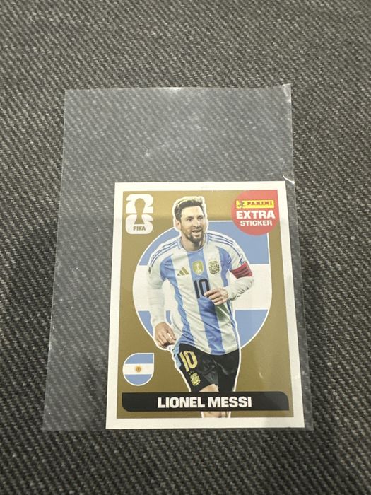 Extra stiker Lionel Messi  Gold