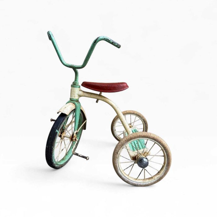 Triciclo Infantil Duplo Vintage Metal
