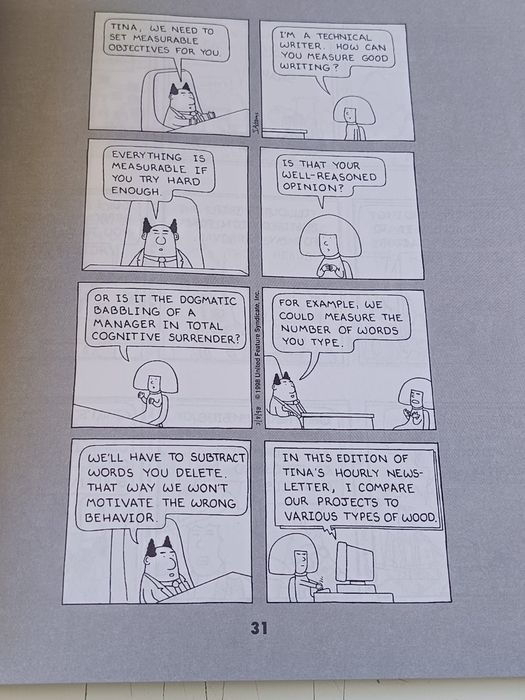 Don't step in the leadership - a dilbert book