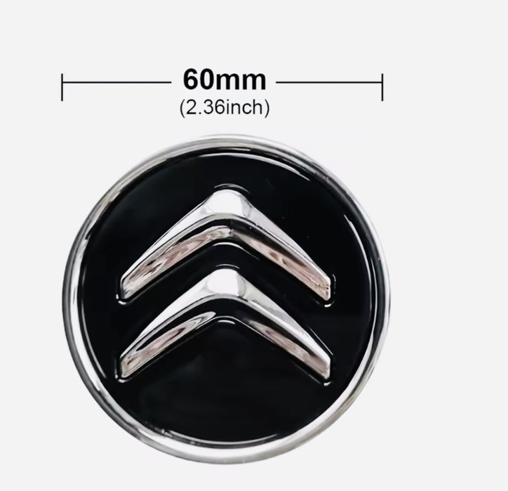 Ковпачок на титанові диски колеса центральний Citroen 60мм ковпачки