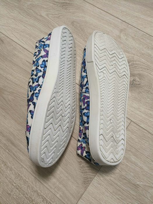 Buty motyle niebieskie
