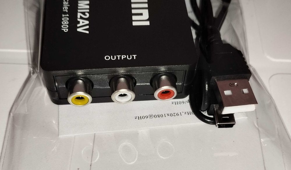 Conversor HDMI to AV (RCA) - Novo e Lacrado