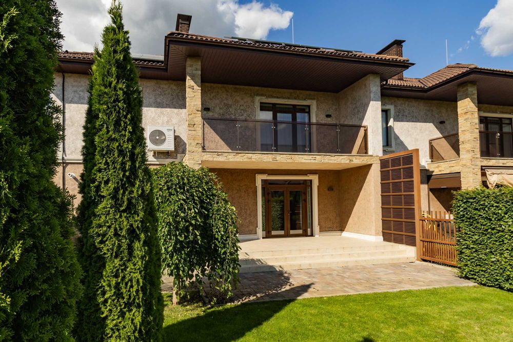 Оренда таунхауса 215 м² у КМ «Блакитна Лагуна» (Осокорки) | 3 спальні, гараж, пляж, охорона