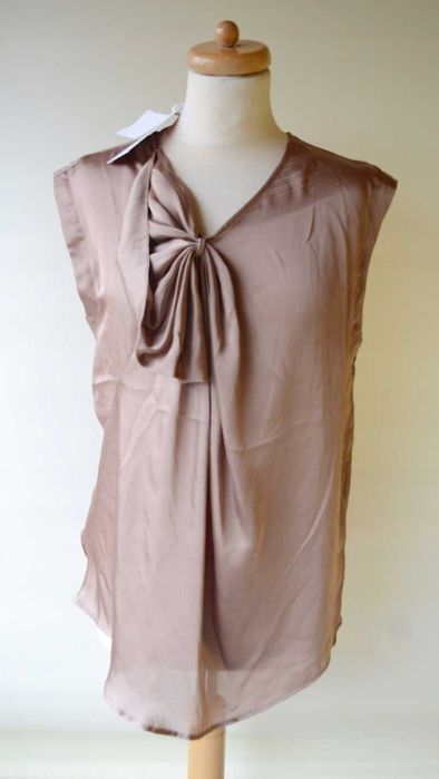 Bluzka NOWA Brązowa M 38 Mario Conti Kokarda Pracy