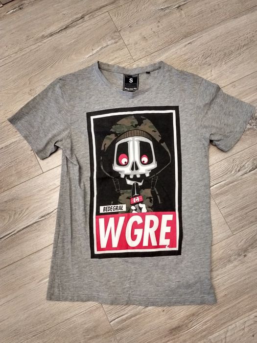 Męska koszulka t-shirt z napisem "Bedę grał w grę" r.S