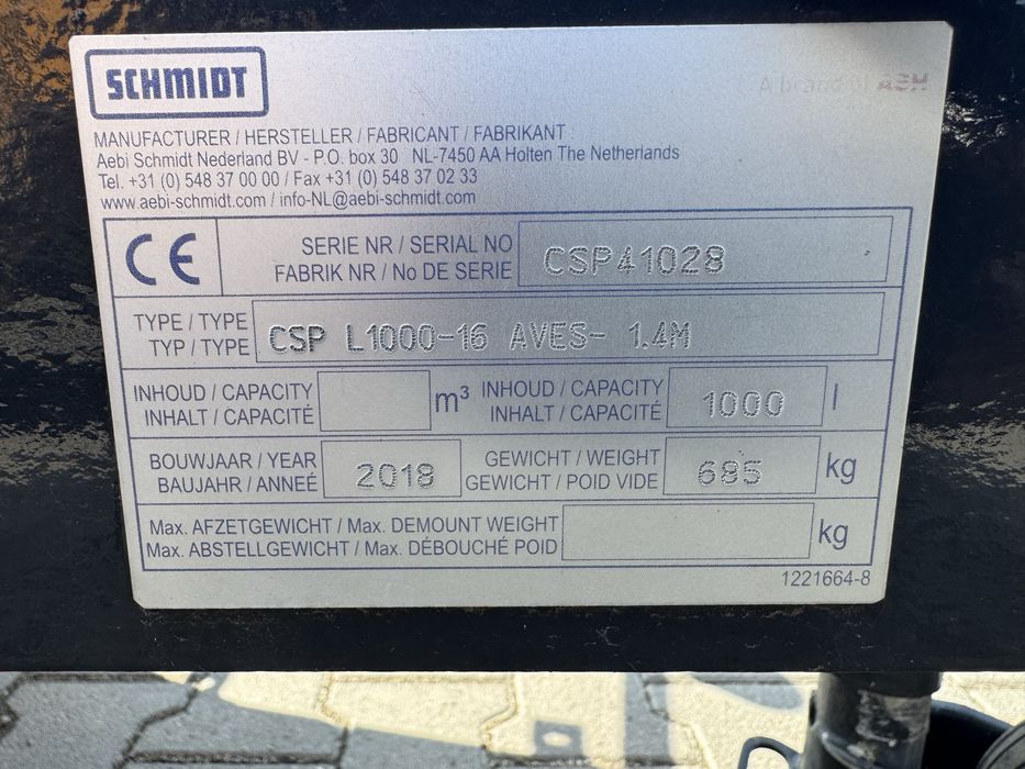 Polewarka solarka stratos  schmidt csp 1000 l stratos nido streu salt