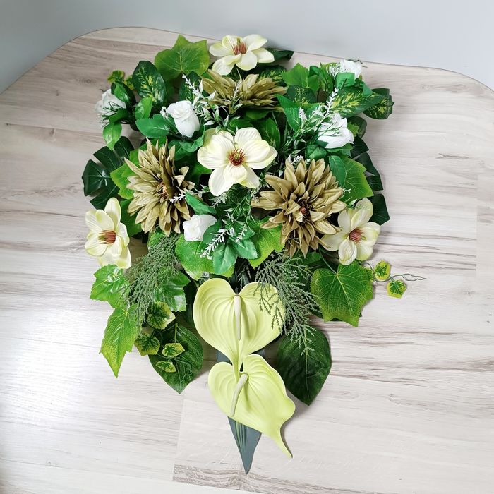 Komplet wiązanka stroik na grób cmentarz