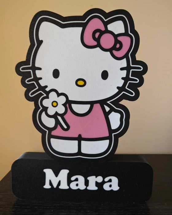 Candeeiro da Hello Kitty com Nome Personalizado