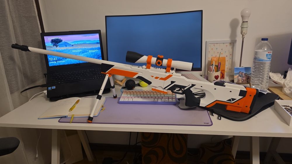 AWP | Asiimov CS2 em 3D