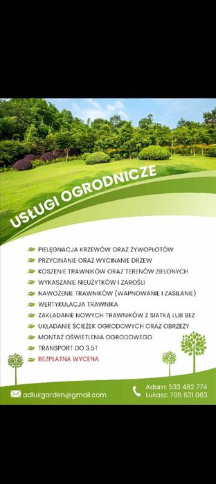 Usługi ogrodnicze