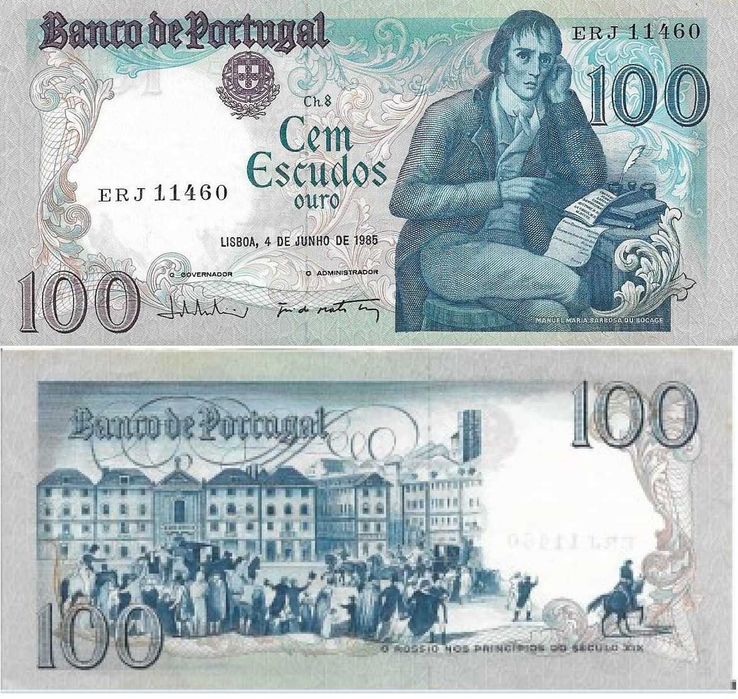 Portugal - - - 100$00 - Bocage - - - - - Notas