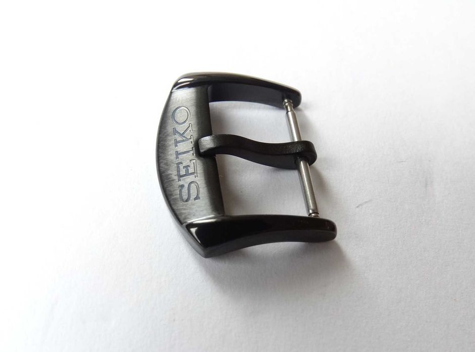 Czarna Klamra zapięcie do paska do zegarka Seiko szerokość 18mm