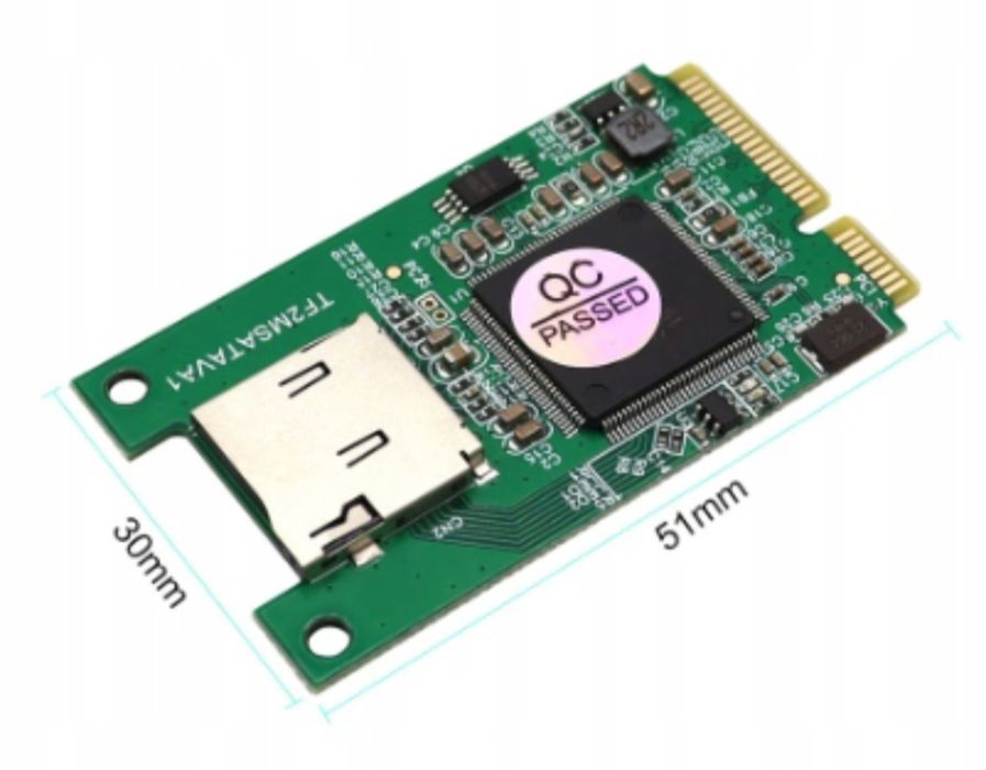 Adapter MicroSD TF do mSATA SSD