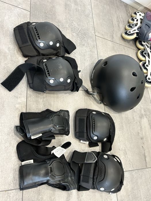 Rolki damskie 38 + ochraniacze + kask