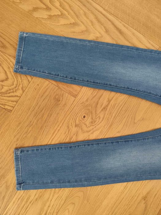 Nowe jeansy dziewczęce skinny fit 158 niebieskie
