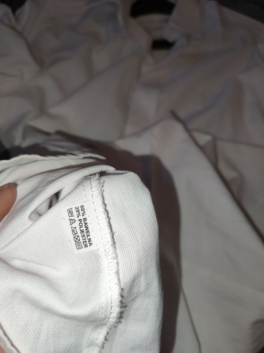 Koszula męska M biała do smokingu