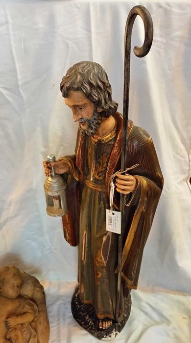 Presépio Figuras Madeira Menino Terracota